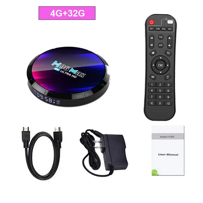 Android 13 Smart TV Box H96 Max RK3528 Quad-core WIFI6 BT 5.0 8k UHD Output 100M/LAN Smart Set Top Box Streaming Media Player